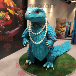 Turkis Pangolin maskot...