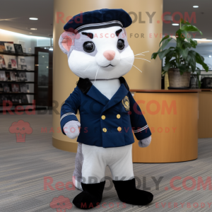 Navy Ferret maskot kostume...