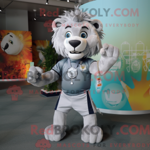 Silver Tamer Lion mascot...
