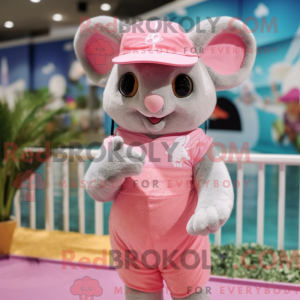 Mascotte de Chinchilla rose...
