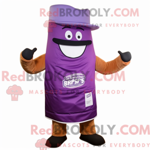 Purple Bbq Ribs mascot...