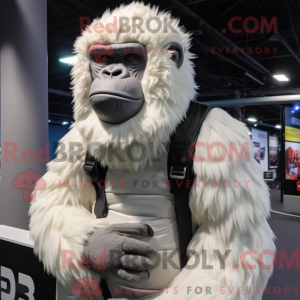 Weißer Gorilla Maskottchen...