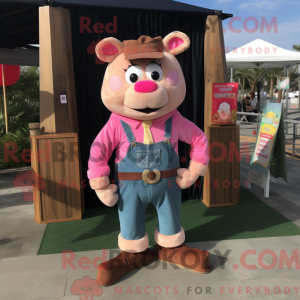 Pink Steak mascotte kostuum...