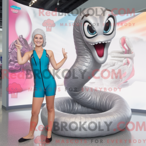 Sølv Titanoboa maskot...