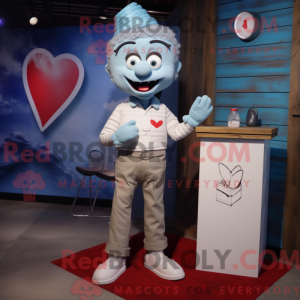 Postava maskota stříbrného...