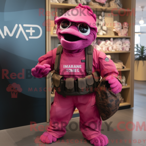 Magenta Marine Recon maskot...