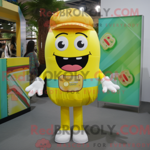 Citrongul hamburger maskot...