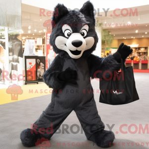 Sort Say Wolf maskot...