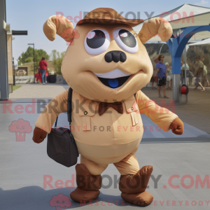 Tan Steak mascotte kostuum...