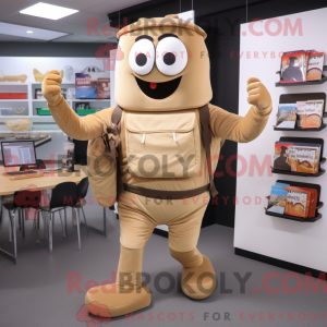 Tan Steak mascotte kostuum...