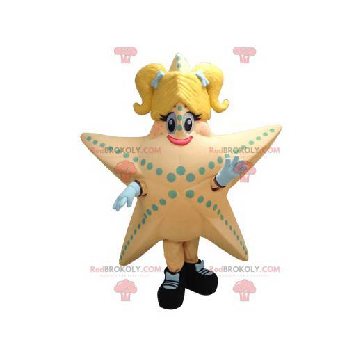 Salmão gigante e mascote estrela do mar amarela - Redbrokoly.com