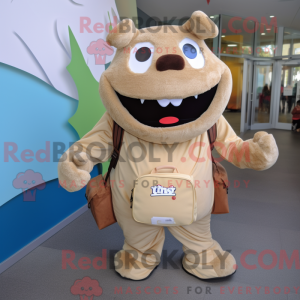 Tan Steak mascotte kostuum...