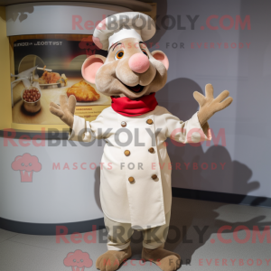 Beige Ratatouille maskot...