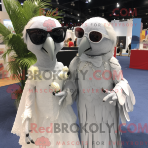 Gray Parrot mascot costume...
