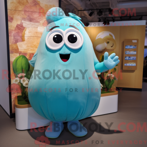 Cyan Potato Maskottchen...