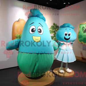 Cyan Potato Maskottchen...