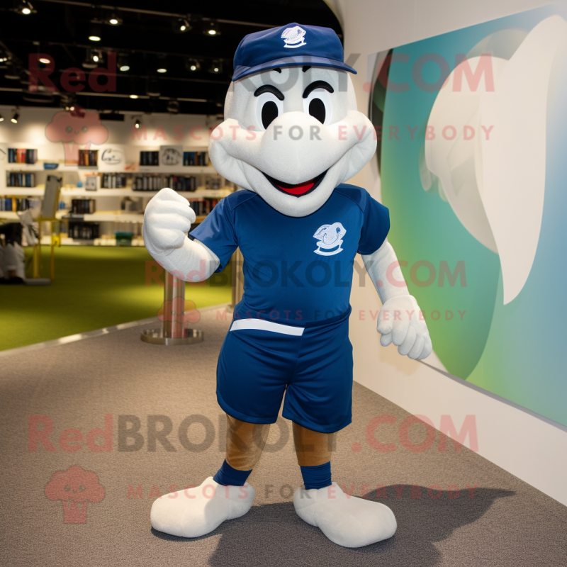 Navy Air Force Soldier mascot costume character dressed with a Running Shorts and Wallets Navy Air Force Soldier mascot costume character dressed with a Running Shorts and Wallets