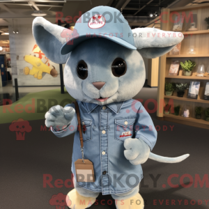 Himmelblå Chinchilla maskot...