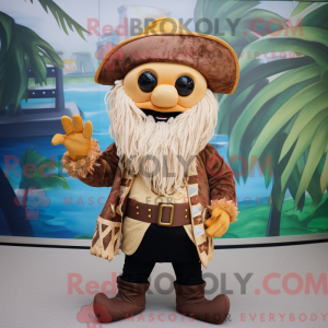 Máscara de pirata bronzeada...