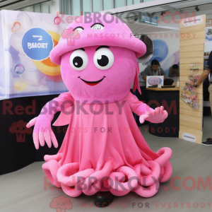 Postava maskota Pink Fried...