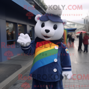 Navy Rainbow maskot kostume...