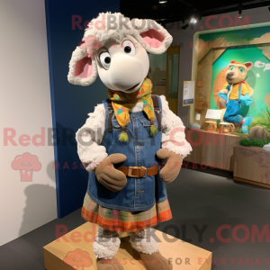 Ram maskot kostyme karaktär...