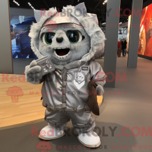 Sølv Nachos maskot kostume...
