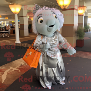 Silver Goldfish mascot...