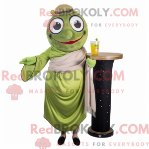 Oliven Sushi maskot kostume...