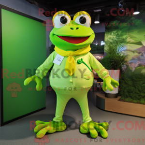 Postava maskota Lime Green...