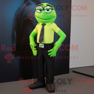 Lime Green Attorney maskot...