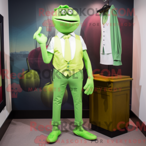 Lime Green Attorney maskot...
