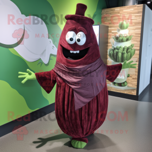 Maroon Zucchini maskot...