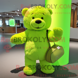 Limegroen teddybeer...