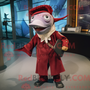 Maroon Swordfish maskot...