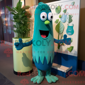 Teal Celery Maskottchen...