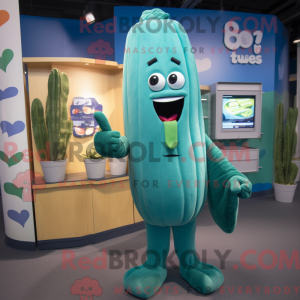 Postava maskota Teal Celer...