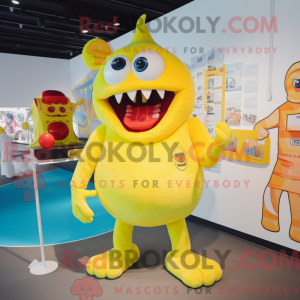 Lemon Yellow Demon mascot...
