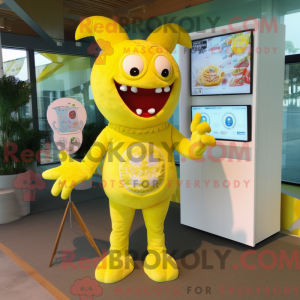 Lemon Yellow Demon mascot...