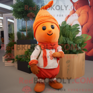 Orange Beet maskot drakt...