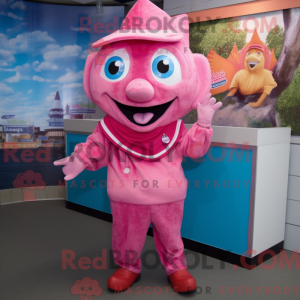 Postava maskota Pink Fish...
