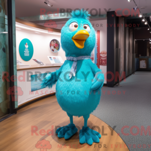 Turkis høner maskot drakt...
