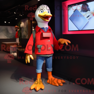 Røde gæs maskot kostume...