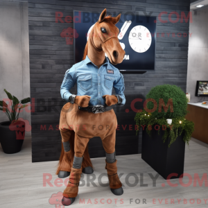 Rust Mare maskot kostume...
