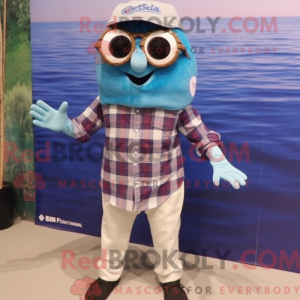 Postava maskota Blue Betta...