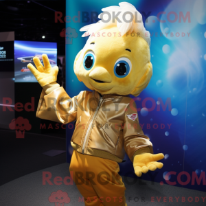Gold Betta Fish mascot...