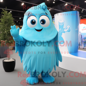 Cyan Ice mascottekostuum...