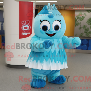 Disfraz de mascota de Cyan...