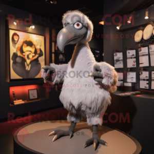 Grå Dodo Bird maskot...