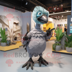 Gray Dodo Bird mascotte...